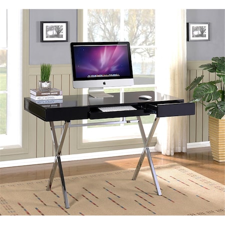 Kb 31 x 45 x 22 in. Computer x Desk - Black Gloss HO2961-BL